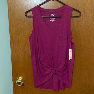 Juniors SO berry tank top size medium